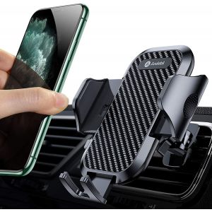Support Telephone Voiture, [Pince Brevet 2022 & Stabilité Améliorée] Porte Téléphone Est Fermement Fixe À Grille Aeration, Support Rotation 360° Pour Iphone 14 13, Samsung, Xiaomi,[Car782932] - Neuf
