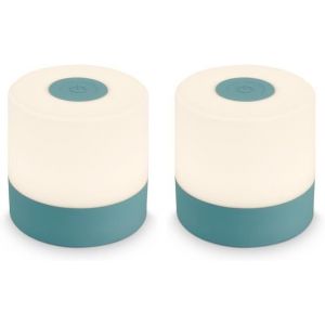 Kal-- Mini Lampe De Table Led Sans Fil, Lampe De Chevet À Intensité Variable Touch, Lampe De Bureau, Lampe De Lecture, Lampe De Table Extérieure & Intérieure (Lot De 2) - Neuf