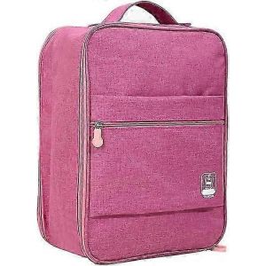 Le sac &agrave; chaussures contient 3 paires de chaussures pour le voyage et l'utilisation quotidienne Pochette de rangement,rouge,sac de voyage,rose rouge - Neuf