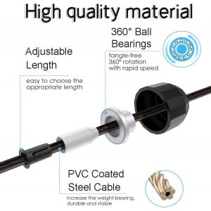 Corde &Agrave; Sauter R&eacute;glable Avec Poign&eacute;e En Mousse, Ressorts &Agrave; M&eacute;moire De Forme Et Roulements &Agrave; Billes, Corde &Agrave; Sauter Pour Fitness, Crossfit, Sport, Boxe - Neuf