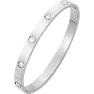 Bracelet En Or Bracelet Manchette En Cristal Plaqu&eacute; Or 18k Pour Femmes Bracelets Simples En Zircon Cubique - Neuf