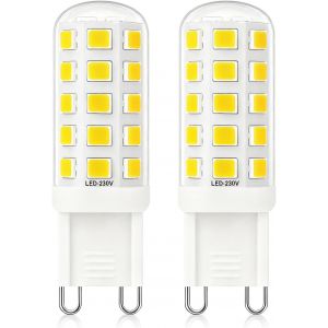 Kalanka-Lot De 2 Ampoules Led G9 - Classe &iquest;&iquest;Nerg&iquest;&iquest;Tique B 3 W/580 Lm - 25 W 28 W 33 W 40 W - &iquest;&iquest;Quivalent Aux Ampoules Halog&iquest;&iquest;Nes G9 - Intensit&iquest;&iquest; Non Variable - Culot Gu9 - Irc > 85 - Ac220-240 V (Blanc - Neuf