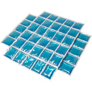 ERYI-Lot De 2 Grands Tapis De Refroidissement En Gel Avec 30 Cellules De Refroidissement, Bloc De Glace Flexible, Compresse De Refroidissement, Blocs De Glace Individuellement Et En Lot - Neuf