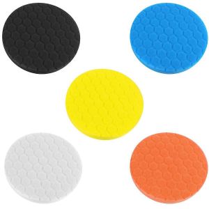 5pcs 6 pouces 150mm Hex Logic Tampon de polissage pour polisseuse de voiture Pack de - Neuf