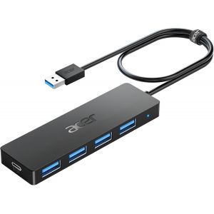 Hub Usb 3.0 Avec 4 Ports Usb 3.0, Adaptateur Multiport Usb Pour Pc, Macbook Air, Mac Pro/Mini, Imac, Surface Pro, Xps, Ps4, Disque Dur Mobile, Clés Usb Et Plus (60Cm)[Z18] - Neuf