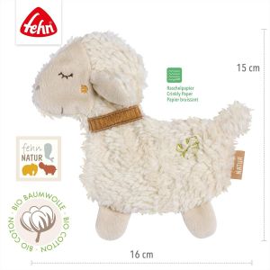Natur Rustling Sheep Toy,Organic Cotton Toy,Grasping And Shaking Sound Making Baby Toy,For Babies And Toddlers - Neuf