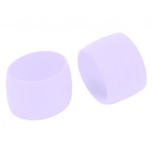 Sangle Elastique En Silicone Pour Velo, Anneau De Fixation, Bouchon De Ruban Adhesif, Manchon De Fixation Pour Guidon De Velo, Violet - Neuf