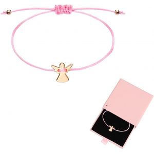 ERYI-Bracelet Ange Gardien Pour Fille - Argent - Réglable - Cadeau De Communion - Petit Cadeau De Communion - Avec Boîte Cadeau - Neuf