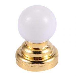 1:12 maison de poup&eacute;es miniature globe blanc plafond led lumi&egrave;re lumi&egrave;re lampe avec batterie-scntcn- - Neuf