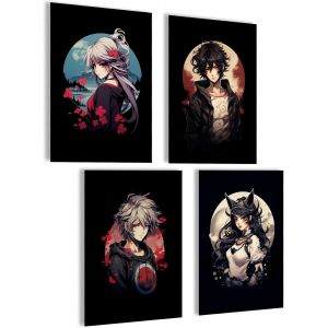 Eryi-Ensemble De Posters D'anime | Ensemble D'images D'anime Pour Mur De Manga | Cadeaux D'anime Cool | Poster Esthétique Pour Collage Mural | Poster Décoratif Anime Aesthetic | Images - Neuf