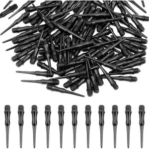 150 Pièces Flechette Pointe Plastique, Embout Flechette Plastique,Flechettes pour Cible Electronique,Pointe De Fléchettes en Plastique, pour Cible Electronique(Noir) - Neuf