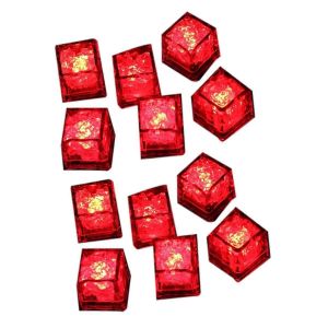 12PCS étanche led glaçon clignotant briller dans l'obscurité lumière c - Neuf