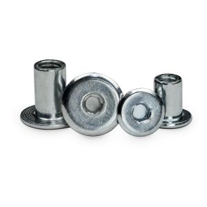 Lot De 10 &Eacute;crous &Agrave; Douille &Agrave; T&ecirc;te Plate Et Six Pans Creux - Antirouille - Vis De Meubles - Vis De Raccordement (M8X16) - Neuf