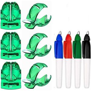 6 Pcs Outil D'alignement De Balles De Golf,Doublure De Balle De Golf Dessin Marquage Avec 4pcs Stylo De Ball De Golf,Vert - Neuf