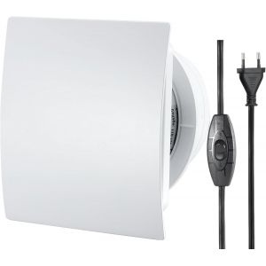 100mm VMC Salle de Bain,VMC Extracteur,Extracteur d'Air avec Interrupteur,1m UE Prise pour Salle de Bain,Cuisine,Bureau,WC. - Neuf