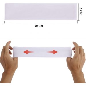 Tzf-6 Pcs Headband Cheveux Femme, Bandeau Cheveux Sport Femme Bandeau Enfant, Bandeau Cheveux Large Pour La Course, Le Cyclisme, Le Yoga, Le Basket-Ball - Évacuation Élastique (6 Couleurs) - Neuf