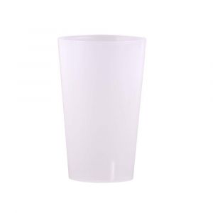VERRE GOBELET PLASTIQUE INCASSABLE 33CL TRANSLUCIDE - Neuf