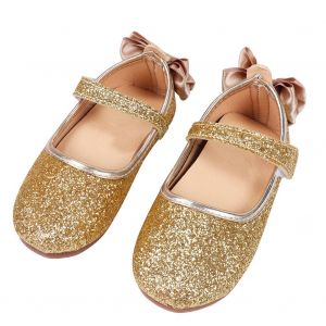 Chaussures En Cuir Pour Fille, Style Coreen, Style Joker, Noud, Princesse, Une Bride, Dorees (23) - Neuf