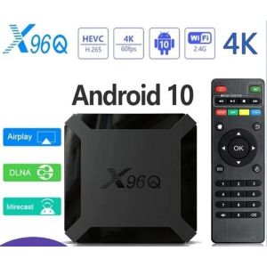 X96Q Smart TV BOX wifi 4k 2g + 16go TV box multimédia android 10 - Neuf