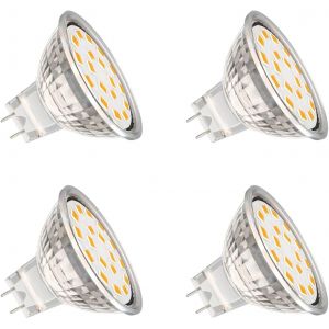 Yemaesre-Mr11 Gu4 Led 2w Blanc Chaud 3000k, 20° 390lm, Halogène Mr11 30w 35w 40w Équivalent, 12v Ac/Dc Spot Led Encastrable Gu4 35mm Pour Meuble Cuisine Camper Halogènes 30 W 40 W - Neuf