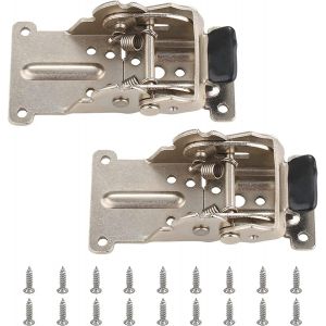 Charnière pliante autobloquante,2 pièces en acier inoxydable pliable en acier inoxydable argenté Extension de serrure - Neuf