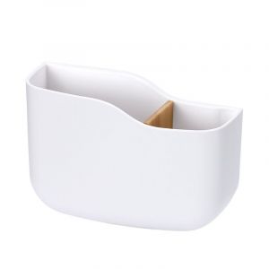 Support mural autocollant pour t&eacute;l&eacute;commande (2 compartiments), bo&icirc;te de rangement universelle pour t&eacute;l&eacute;commandes et t&eacute;l&eacute;phones portables - Neuf