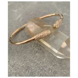 Bracelet Jonc Ouvert Esclave - Plaqu&eacute; Or 750/1000 - Grande Taille - Dor&eacute; - Mixte - Neuf - Neuf