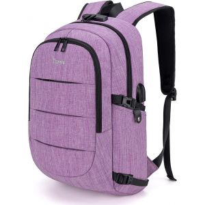 Sac A Dos Ordi Portable College Homme Et Femme,Sac &Agrave; Dos Ordinateur Voyage Impermeable Antivol Avec Port De Usb Et Serrure Convient Aux Notebook De 15,6-17,3 Pouces - Neuf