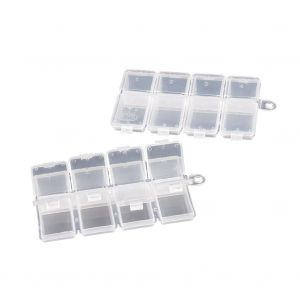 Boite De Rangement Pour Leurres A Mouches A 8 Compartiments, Boite De Rangement Pour Materiel De Peche, Cuillere, Hamecon, Appats - Neuf
