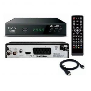 Tuner TV numerique DVB-T2 HEVC 265, decodeur HD 1080p, recepteur TV terrestre USB, EPG, prise UE - Neuf