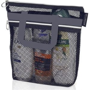 Letnerny-Sac De Douche Portable En Maille Id&eacute;al Pour La Gym, Les Voyages, Le Camping, La Plage Noir - Neuf