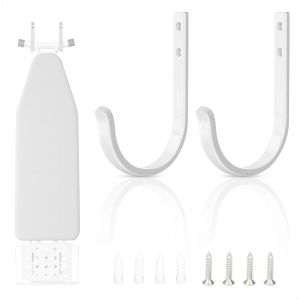 MEVRONISSHOP-Accroche Table &agrave; Repasser, Support Mural pour Planche &agrave; Repasser, Acier Inoxydable Porte Planche &agrave; Repasser, Porte Table &agrave; Repasser, pour Les Buanderies - Neuf