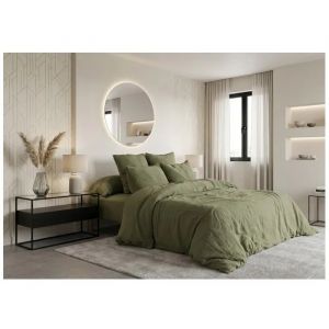 Taie D'oreiller En Gaze De Coton 50 X 70 Cm Gaia Romarin - Neuf