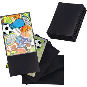 Mdy-100 Pcs Protege Carte, Pochette Carte 66 * 91mm, Pochettes Standard Card Sleeves Noir Pour Carte Magic, Star Wars, Yugioh - Neuf
