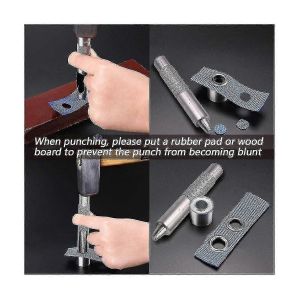 Kit D'outils &Agrave; ?Illets De 12 Mm,100 Ensembles D'?Illets ?Illets Kit De Poin&ccedil;onnage,Kit De R&eacute;paration De B&acirc;che,Pour Tissu Curtai - Neuf