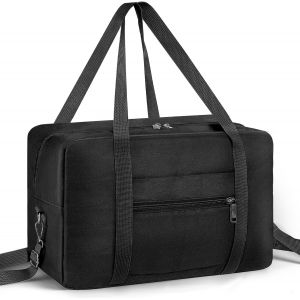 KALANKA-Sac 40x20x25 Ryanair Sac de Voyage Cabine léger et Pliable Bagage Ryanair Cabine 40x25x20 cm 20L (Noir) - Neuf
