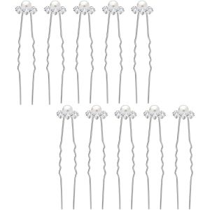 Kal-10 Pièces Strass Cheveux, Pince Cheveux, Accessoire Cheveux Mariage, Accessoires Cheveux Femme, Pince Cheveux Mariage, Accessoires De Coiffure - Neuf