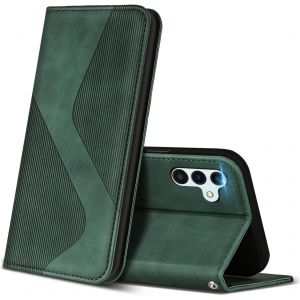 Case For Samsung Galaxy A13 5g / A13 4g / A04s, Premium Protective Leather Case Cover With [Card Slots], Flip Folio Wallet For Samsung A13 5g / A13 4g / A04s (Green) - Neuf