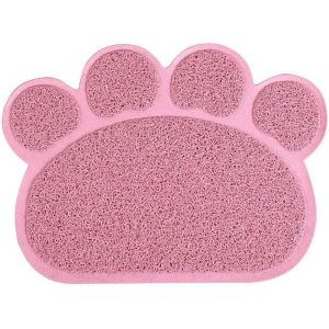 Shiliu-Tapis Pour Bac À Litière, Tapis De Litière Pour Chat Plat Bol D'alimentation Pour Nourriture Tapis De Nettoyage 30 * 40cm (L[ - Neuf