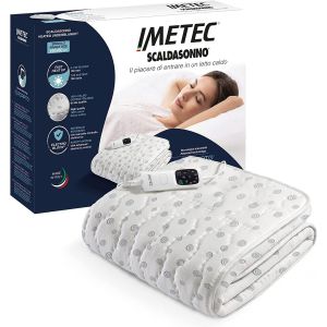Surmatelas Chauffant 2 Places Adapto, 150x120cm - 6 Temp&eacute;ratures, Tissu 100% Coton, Chauffage Rapide, Temp&eacute;rature Constante, Personnalis&eacute;e - Chauffe-Lit Electrique L Double Commande - Neuf