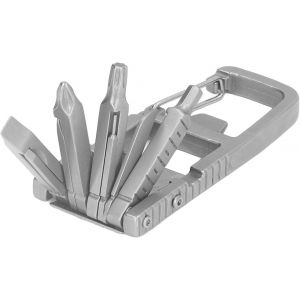 Eryi-Outil De Poche 12 En 1 En Acier Inoxydable Edc Porte-Clés Ouvre Bouteille Clé Cutter Tournevis Lime À Ongles Multifonctionnel Camping En Plein Air Outil De Survie D'urgence - Neuf