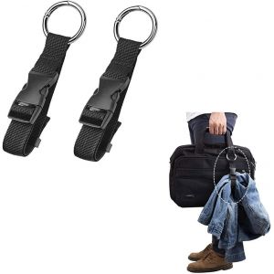 Nzqaf-2 Pièces Ceinture De Bagage De Sangle De Valise Portable Bandoulière D'extension De Sac À Dos Réglable Accessoire De Voyage - Neuf