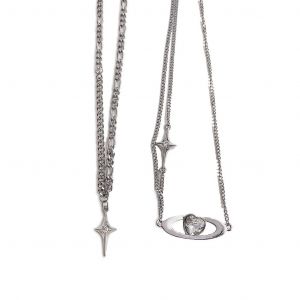 Femmes Cha&icirc;ne En M&eacute;tal Cristal Coeur Collier Cousue Clavicule Charme Bijoux Cadeau - Neuf