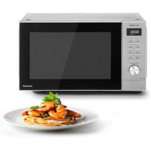 NouvelHorizonstore-NN-SD36QSEPG 29L Four &agrave; Micro-Ondes Solo en acier inoxydable, 1000W, D&eacute;cong&eacute;lation Automatique, 11 Programmes Automatiques, Molette - Neuf