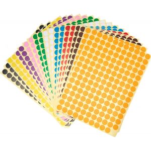 3300 Pi&egrave;ces Gommettes Autocollantes Rondes, 20 Pcs Pastille Autocollante 10mm Couleur Codage &Eacute;tiquettes, 10 Couleurs Pastille Couleur Autocollante Pour Fournitures De Bureau Famille &Eacute;cole Calendriers - Neuf