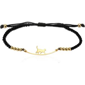 Eryi-Bracelet Tressé Réglable Fait À La Main En Corde Colorée Avec Perles Bracelet Animal Mignon Pour Homme Et Femme - Neuf
