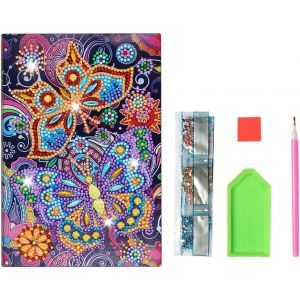 Ayuhr-Diamond-Painting Diamant Cadeau Fille 5 6 7 8 9 10 11 12 Ans Carnet De Notes Notebook Activité Manuelle Enfant A5 Bricolage Activite Jeux Anniversaire Idee Papillon - Neuf