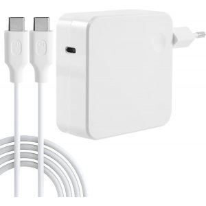 Tye-Chargeur Macbook Pro,100 W Usb C Chargeur Compatible Avec Mac Book Pro 16, 15, 14, 13", Macbook Air 13", Ipad Pro Et Tous Les Appareils Usb C Avec C&acirc;ble De Charge 1,8 M Usb C Vers C - Neuf