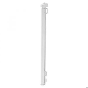 Barri&egrave;re de S&eacute;curit&eacute; R&eacute;tractable-Duoku-Cl&ocirc;ture en Maille 185 cm x 79,5 cm-Barri&egrave;re pour Animaux avec Verrou de S&eacute;curit&eacute;-Blanc - Neuf