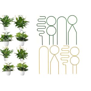 Ensemble De Treillis Pour Plantes Grimpantes D'int&eacute;rieur - Support M&eacute;tallique De 8 Pi&egrave;ces Pour Plantes En Pot - Neuf